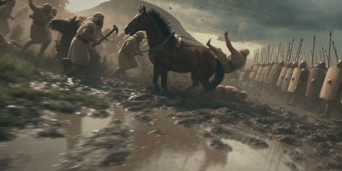 Pharaoh's chariots and the armies at the sea
