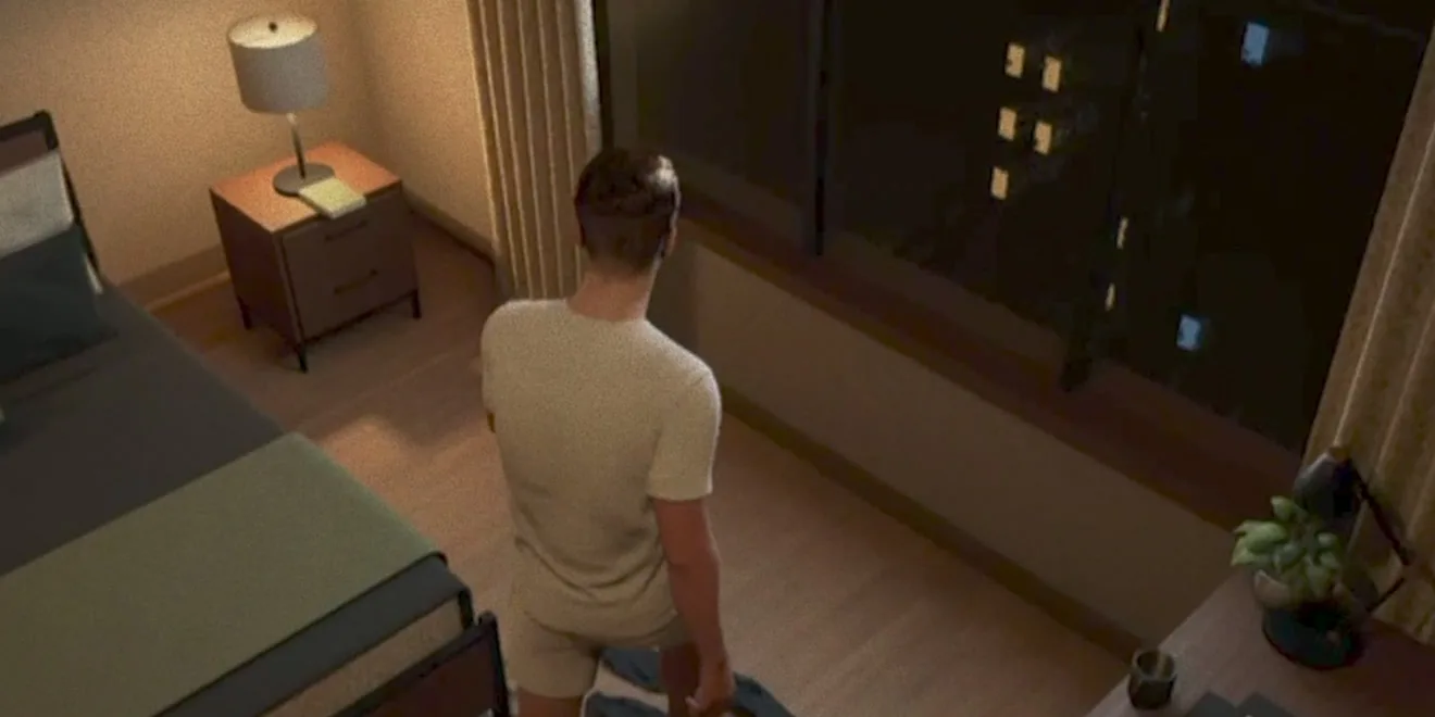 Prophecy Quest concept footage: the player in his apartment
